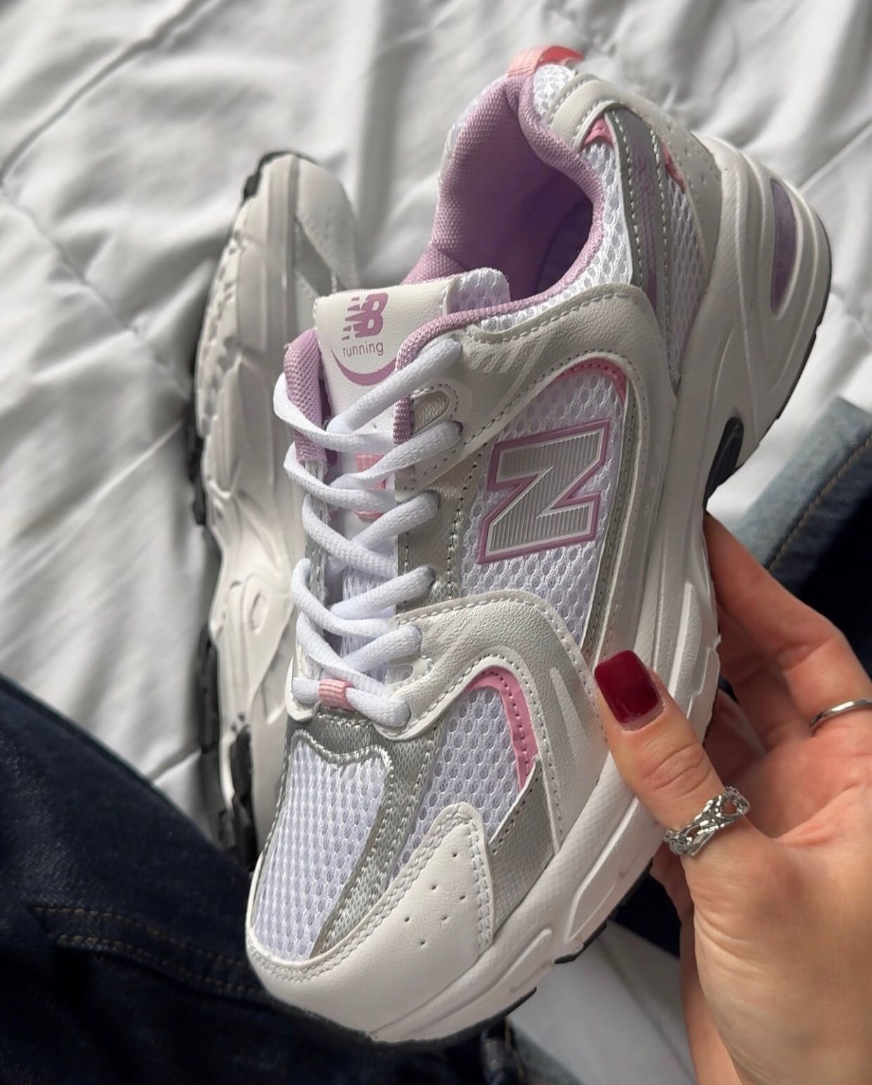 NEW BALANCE 530 WHITE/GREY/PINK