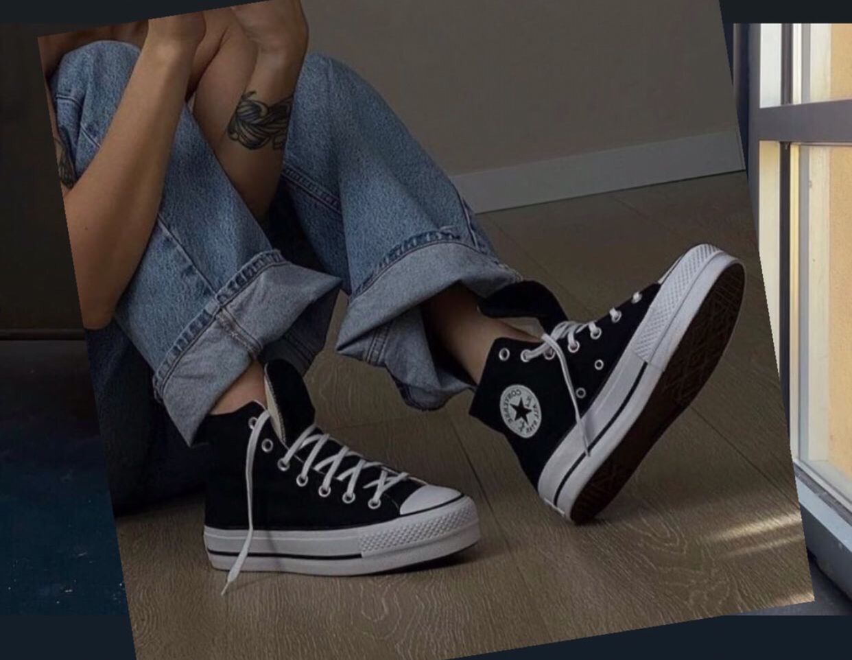 CONVERSE CHUCK TAYLOR BLACK TELA
