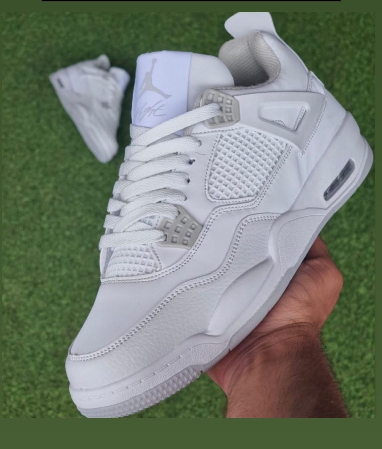 JORDAN 4 RETRO WHITE/GREY