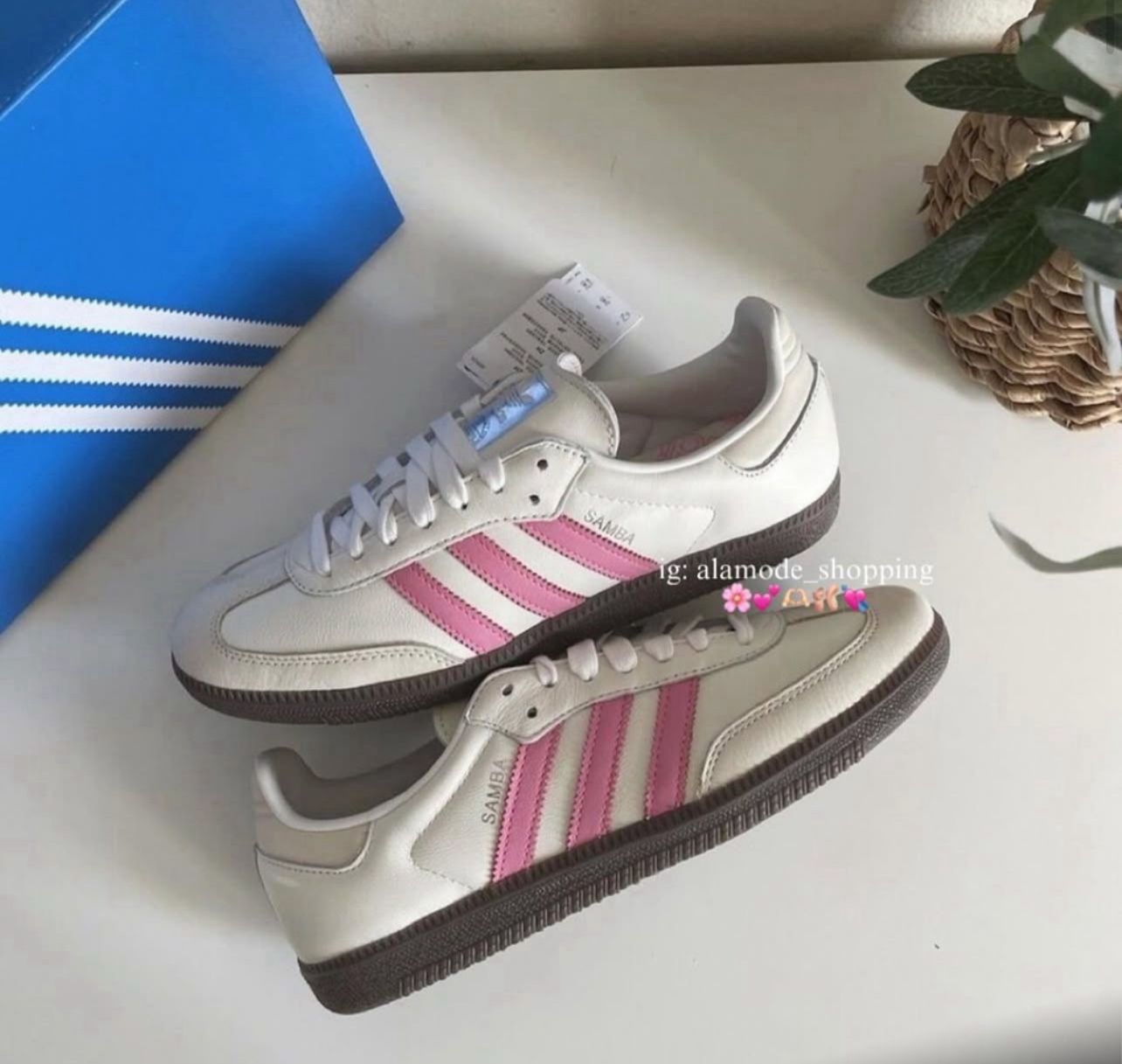 SAMBA WHITE/PINK